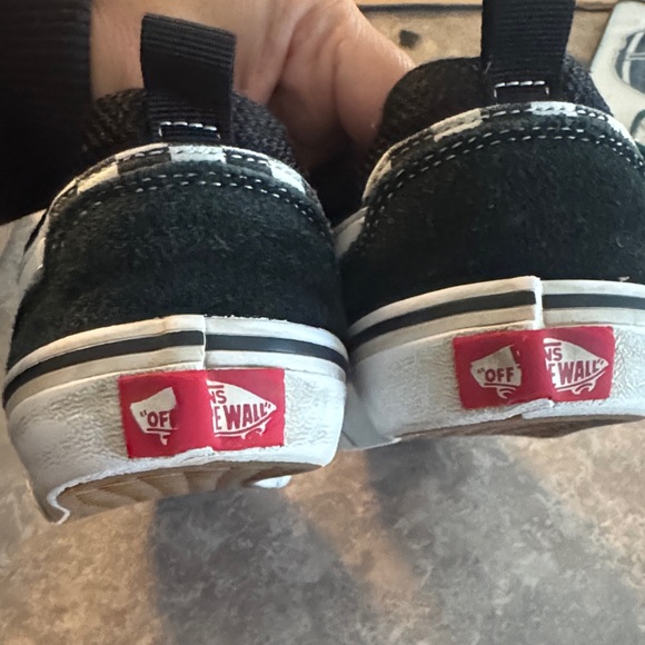 Vans Kids Checkered Black and White Sneakers - Picture 5 of 5